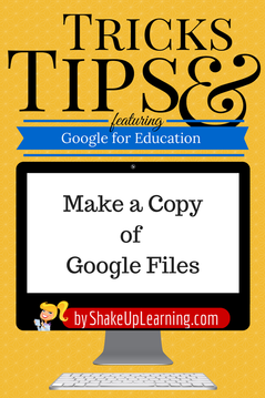 Make a Copy of Google Files