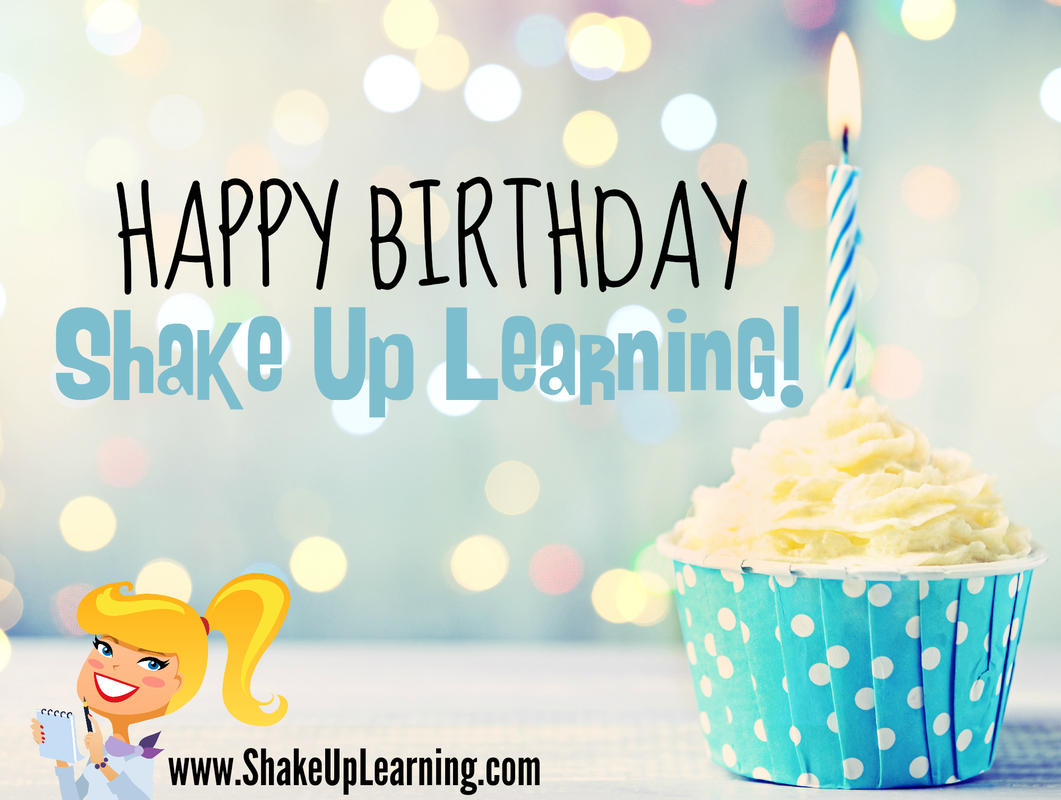 Happy Birthday Shake Up Learning! A Reflective Look Back and 5 Tips for New Bloggers by Kasey Bell | www.ShakeUpLearning | #blogging #edtech #edchat #elearning