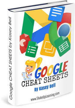 Get Your FREE Google Cheat Sheets eBook! | www.ShakeUpLearning.com | #gafe #gafechat #googleEdu #edtech #google
