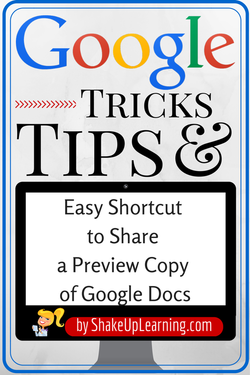 Amazing Shortcut for Sharing Google Docs! | Shake Up Learning | www.shakeuplearning.com | #google #googledrive #gafe #googleEdu #edtech #googledocs
