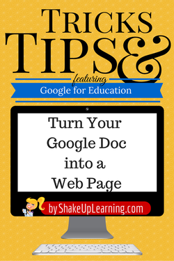 Turn Your Google Doc into a Web Page